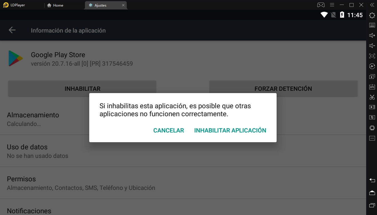 Restablezca Google Play y reduzca la carga de la CPU cuando usa LDMultiPlayer