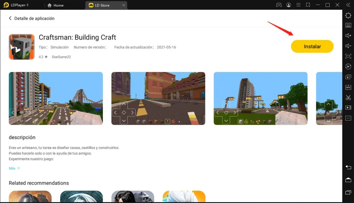 Tutorial para jugar Craftsman: Building Craft	 gratis en pc	