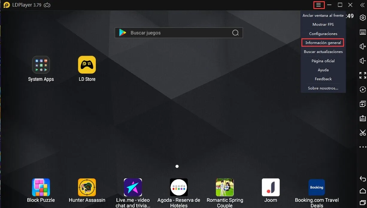 Cómo ver la configuración de PC en LDPlayer