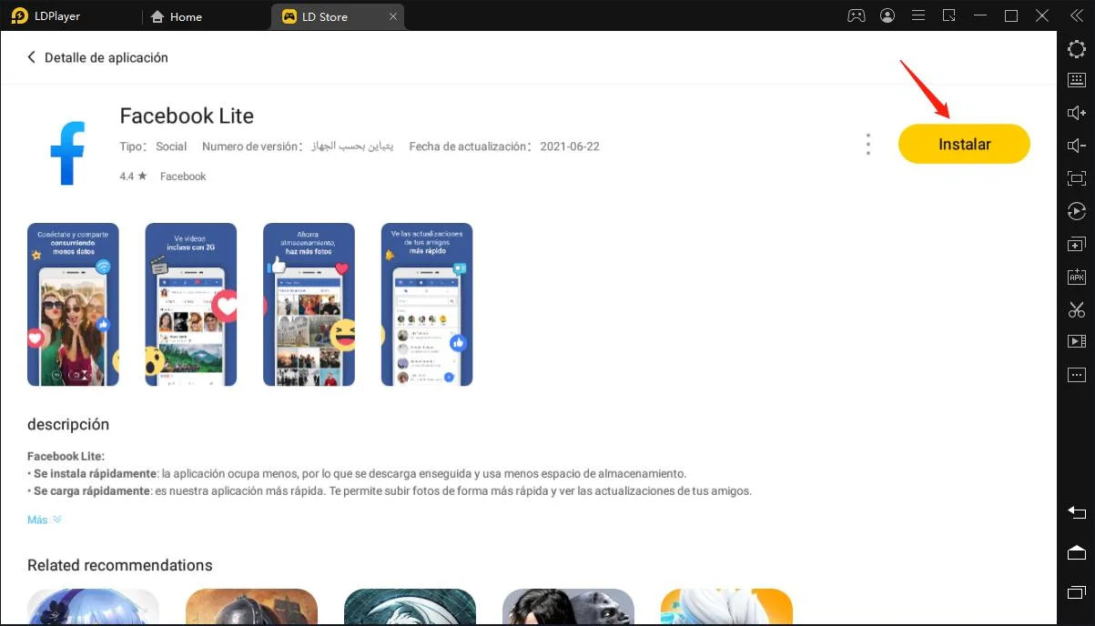 4 pasos para descargar gratis Facebook lite para PC 2021