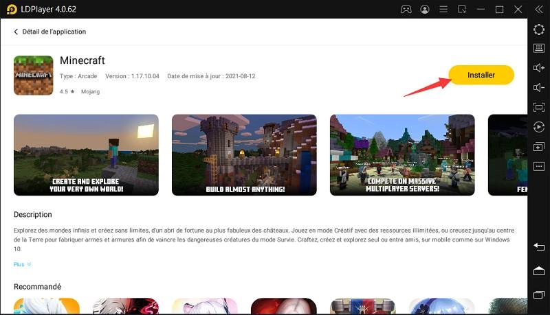 Minecraft sur PC