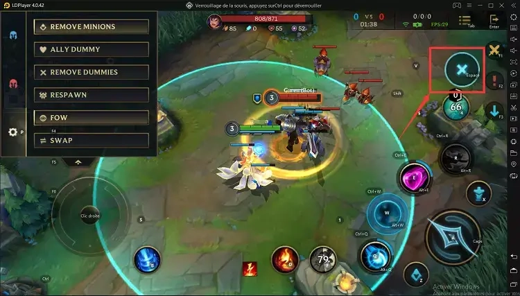 Annuler le Lancement de la Compétence