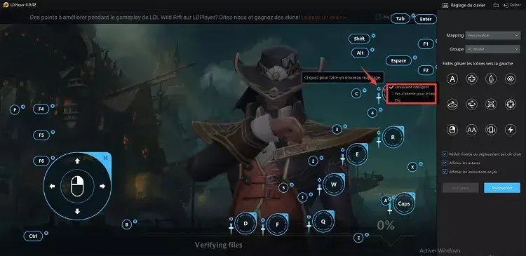 3 Modes Lancement des Compétences