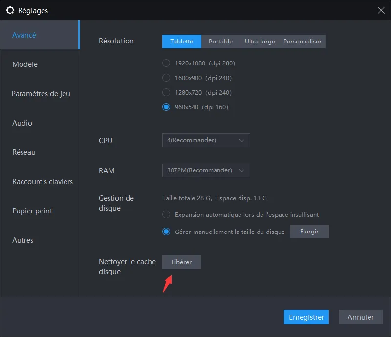 Comment effacer le cache disque généré dans LDPlayer et libérer de l'espace disque