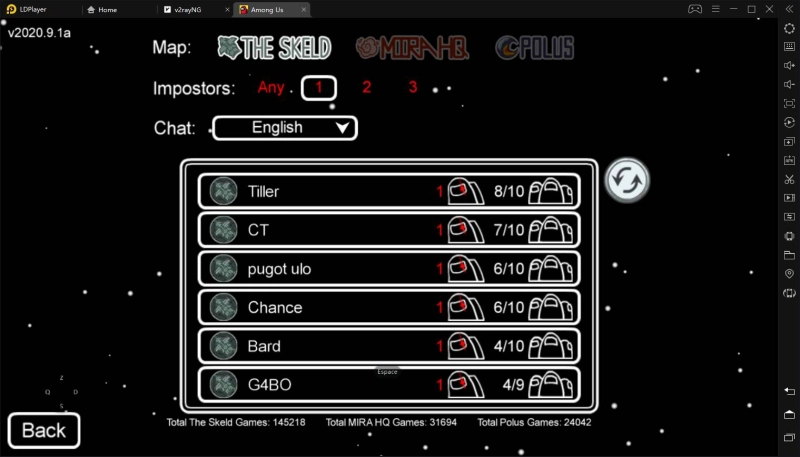 Choissir la chambre que vous voulez rejoindre