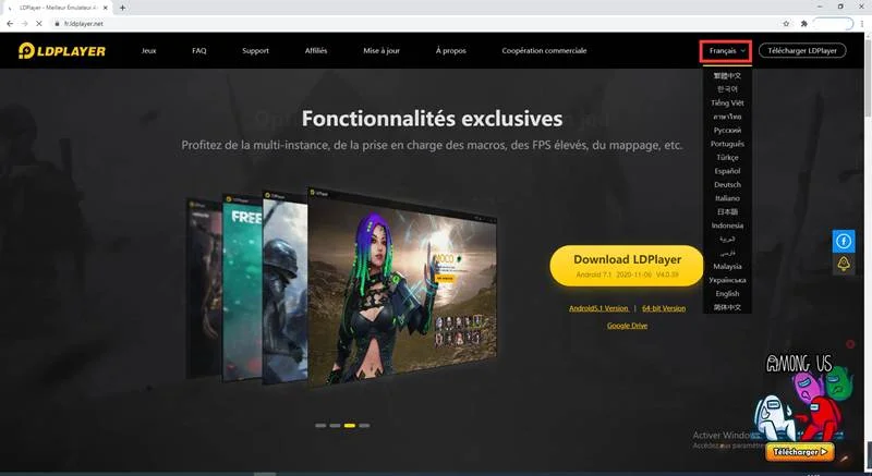 Changer Langue