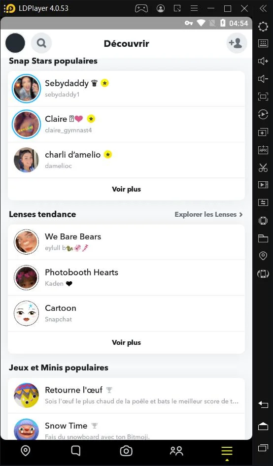 Snapchat sur PC