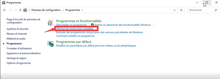Désinstallez une mise à jour KB4100347 pour Windows 10 pour améliorer les performances du processeur de 10 %