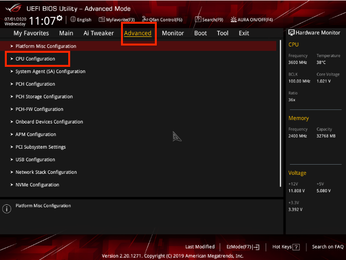 VT ASUS
