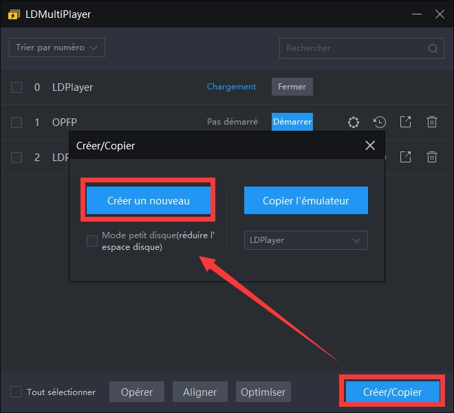Créer une nouvelle instance de LDPlayer