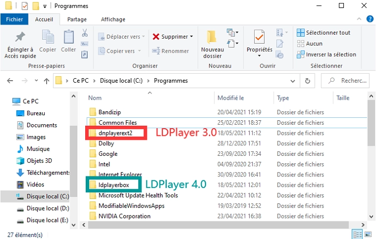 ErreurCOM interface