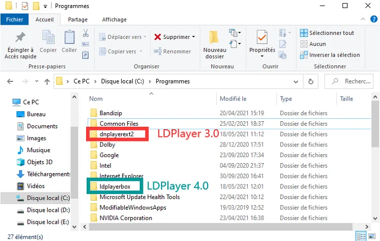 ErreurCOM interface