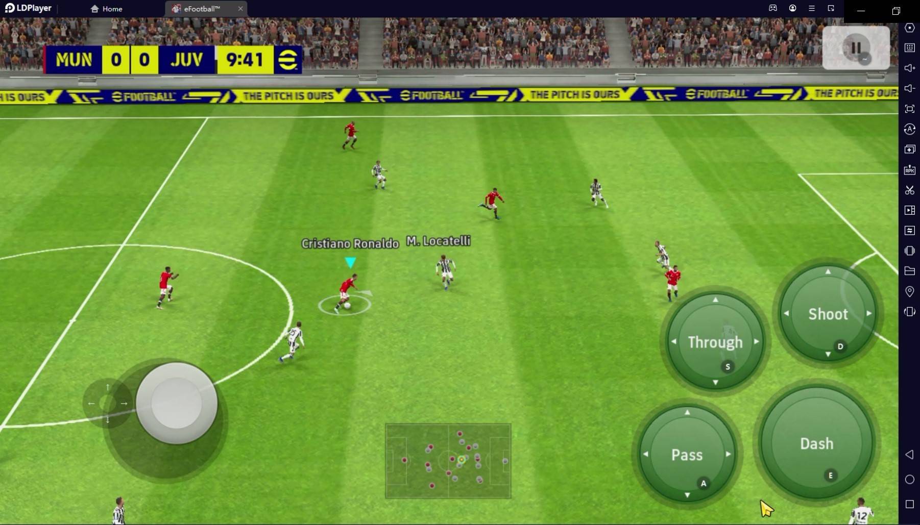 main efootball 2022 di pc emulator ldplayer 9