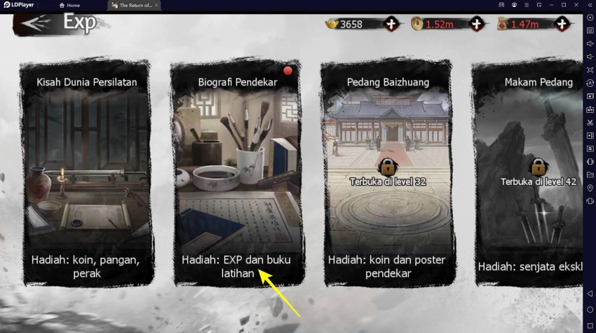 Panduan Advanced RPG The Return of Condor Heroes, Bisa AFK Juga!