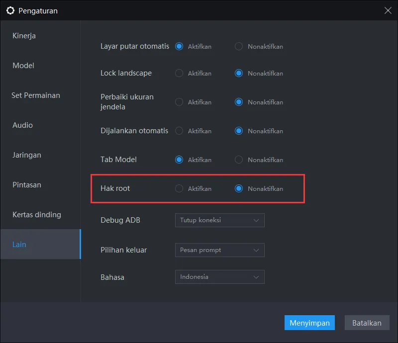 Izin root dan adb dimatikan secara default setelah V3.102 dan V4.0.37