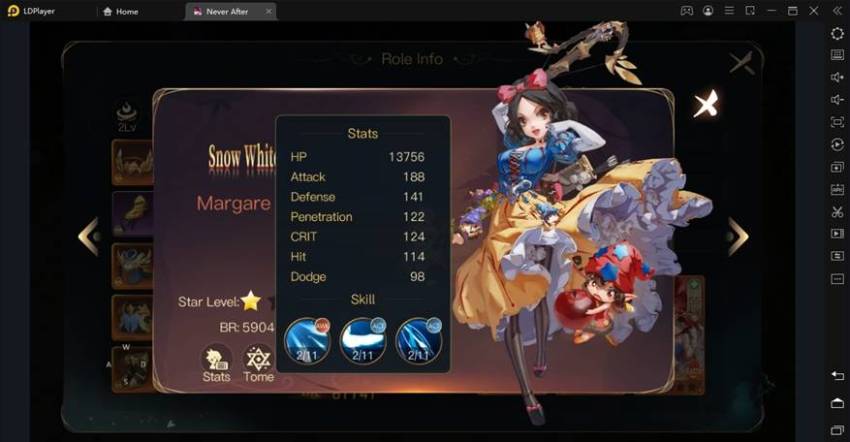 pilih tier list terbaik never after