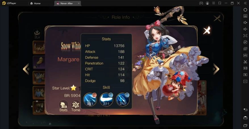pilih tier list terbaik never after