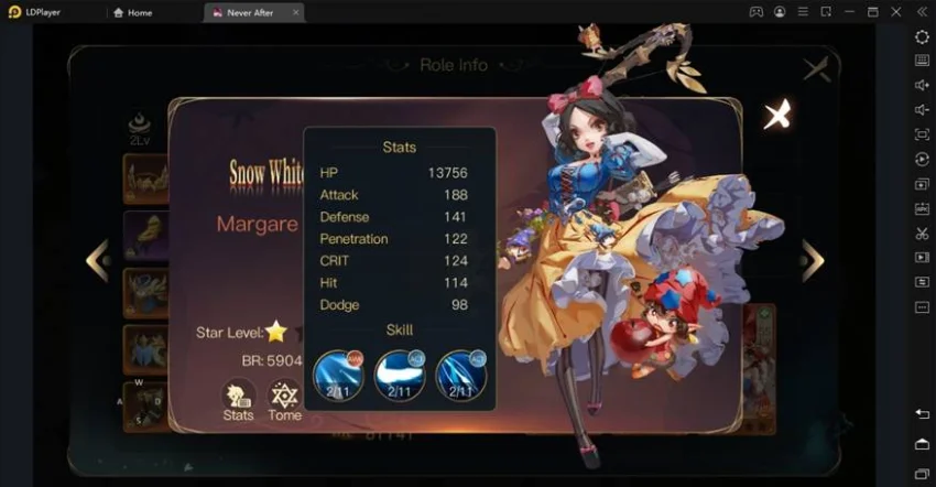 pilih tier list terbaik never after