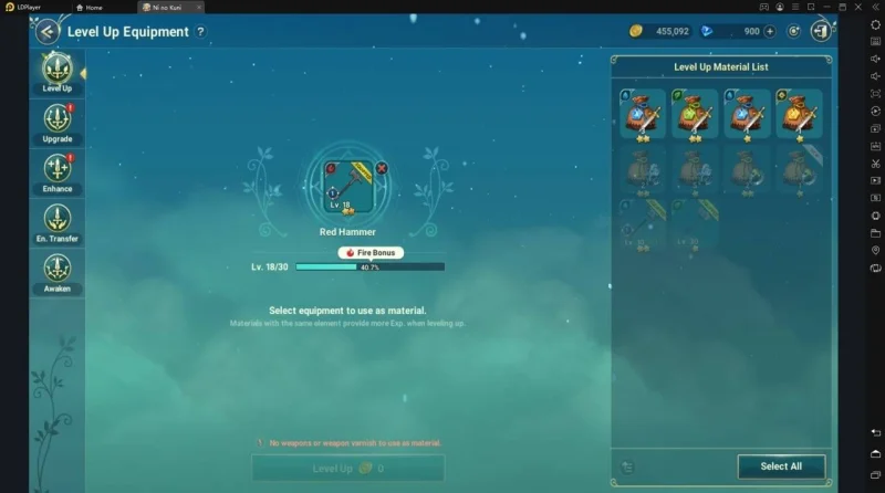 cara main ni no kuni cross worlds di emulator ldplayer