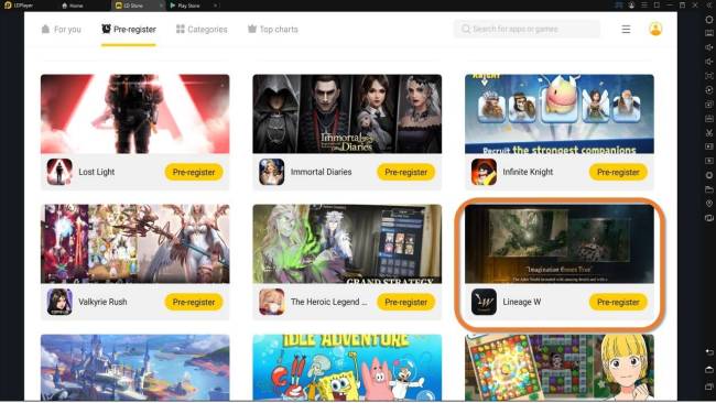 Main Game Lineage W di PC: Pra-Registrasi dan Gameplay