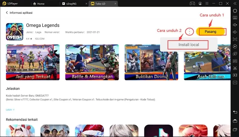 Cara Mengunduh dan Memainkan Omega Legends di PC