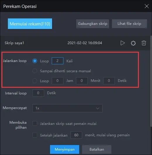 Operasi yang dapat dilakukan dengan menggabungkan skrip | Tips pengaturan