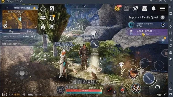 main black desert mobile di pc dengan emulator ldplayer