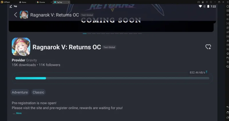 download ragnarok v returns di taptap dengan ldplayer