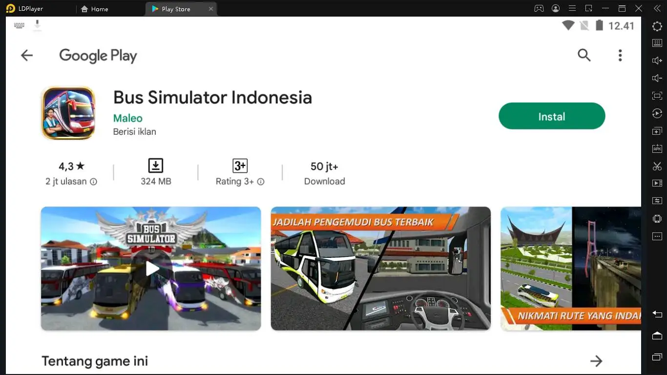 Mainkan Bus Simulator Indonesia di PC bersama Bang Windah Basudara Menggunakan Emulator LDPlayer