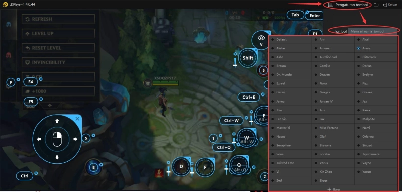 League of Legends: Wild Rift - Operasi tombol terperinci LDPlayer