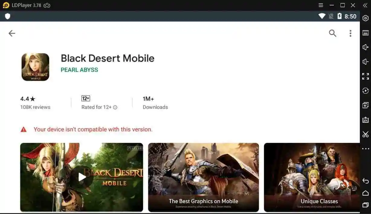 Solusi untuk perangkat Anda tidak kompatibel dengan versi ini di Play Store