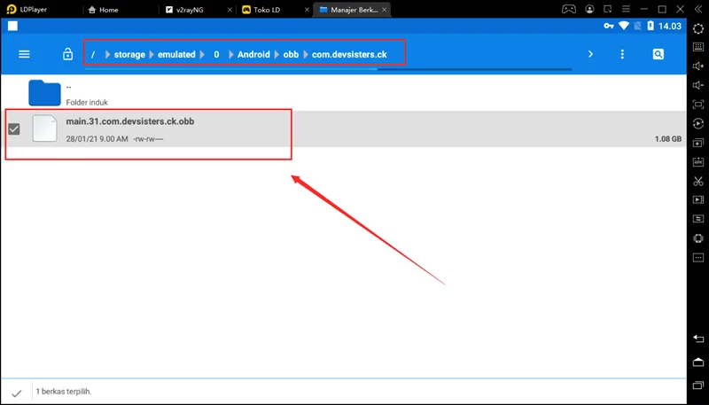 Cara install , ekstrak paket instalasi apk aplikasi dan game di LDPlayer