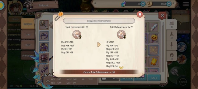 sprite fantasia equipment