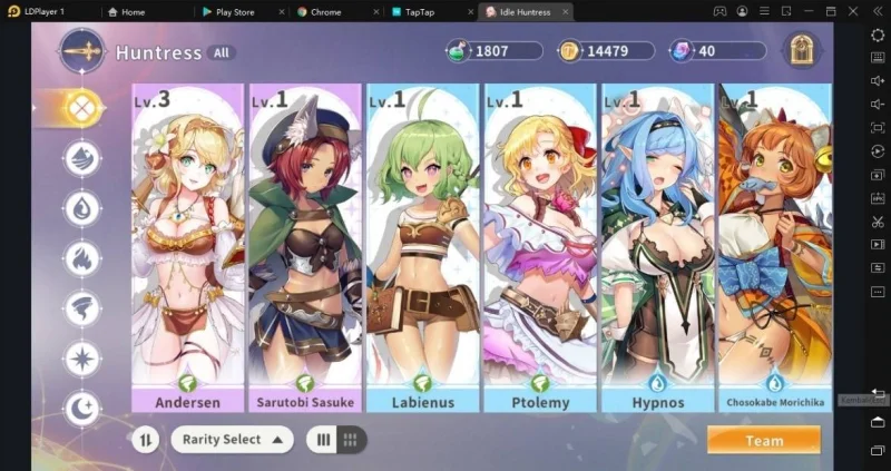 cara main game idle huntress