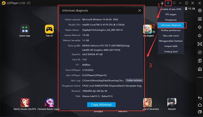 Versi stabil LDPlayer V3.0: jalankan game seluler di PC