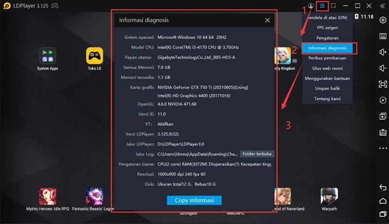 Versi stabil LDPlayer V3.0: jalankan game seluler di PC