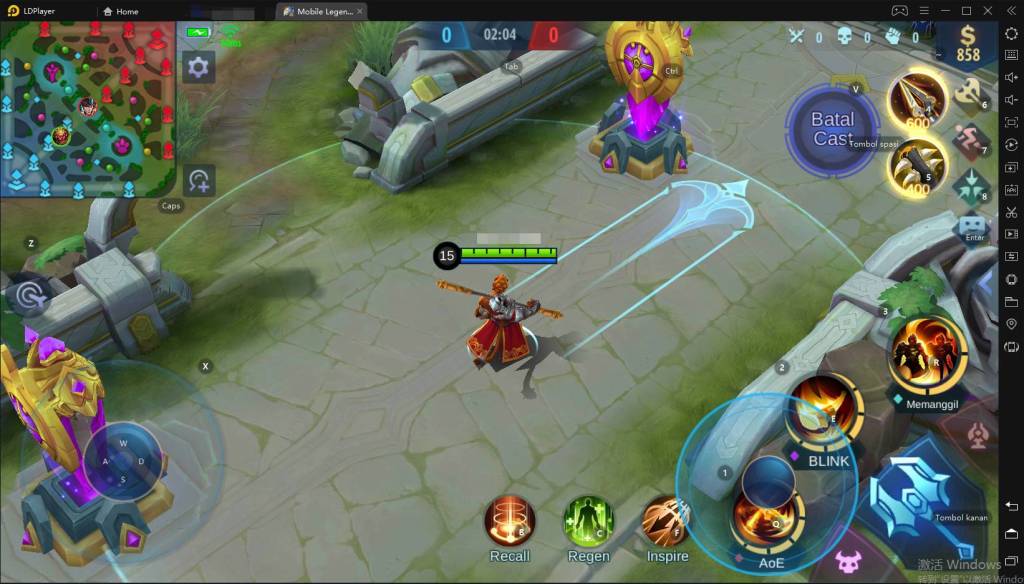 Pengenalan pengaturan tombol keterampilan [Mobile Legends: Bang Bang] di LDPlayer