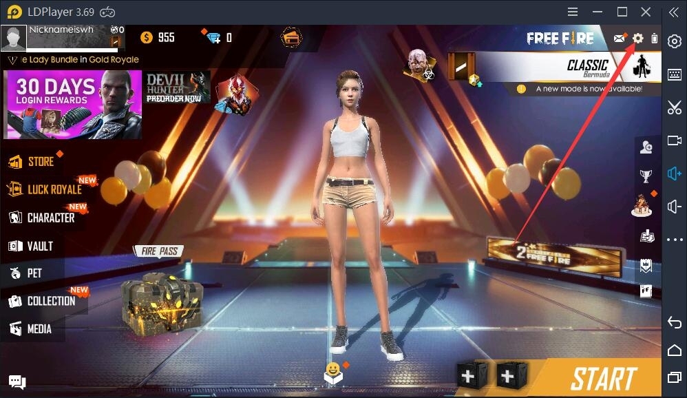 Bermain Free Fire dengan High FPS di Android Emulator