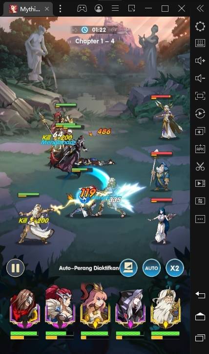 Panduan Bermain, Hero, dan Equipment di Game Mythic Heroes: Idle RPG di PC Menggunakan Emulator Android