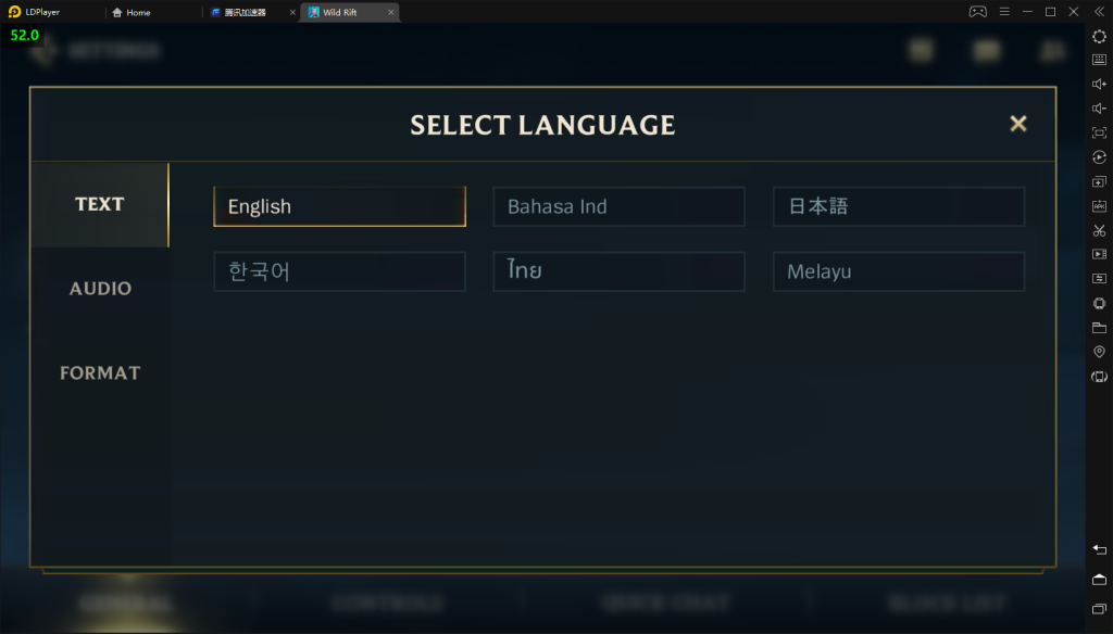 Cara League of Legends: Wild Rift mengganti bahasa di LDPlayer