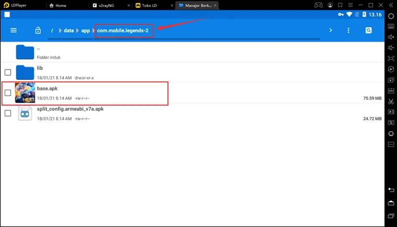 Cara install , ekstrak paket instalasi apk aplikasi dan game di LDPlayer