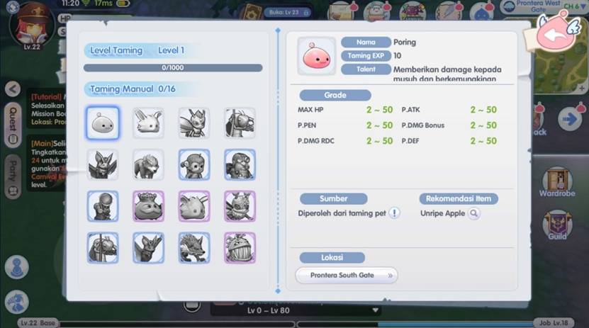 pet di ragnarok x next generation