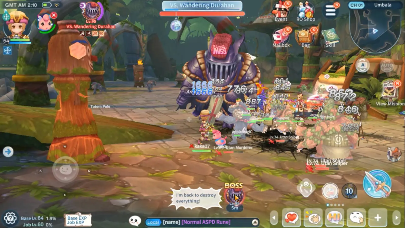 Aktifkan AFK Grinding Ragnarok V: Returns di Emulator LDPlayer