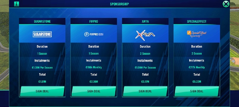 sponsorhip soccer manager 2022