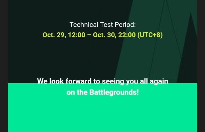 beta test technical test pubg new state