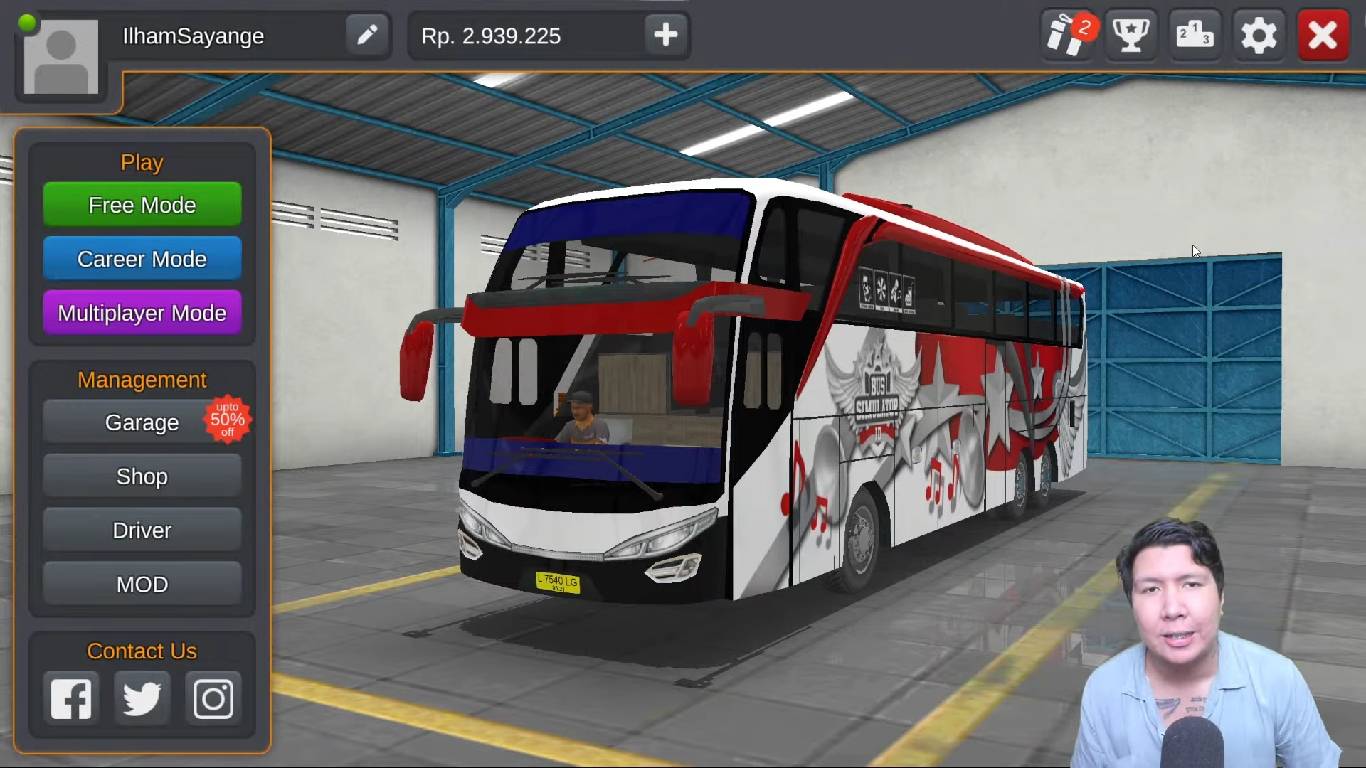 Mainkan Bus Simulator Indonesia di PC bersama Bang Windah Basudara Menggunakan Emulator LDPlayer
