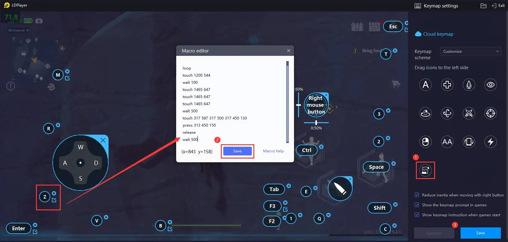 tower of fantasy shortcut mendaki gunung keymap settings