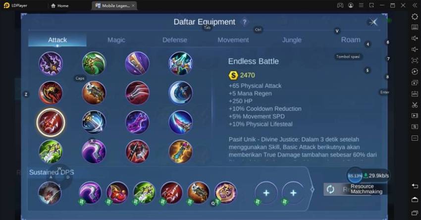 rekomendasi build granger di mlbb