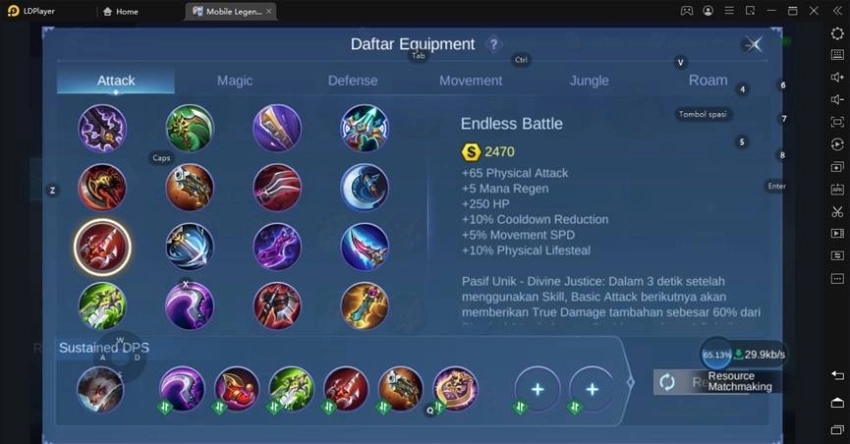 rekomendasi build granger di mlbb