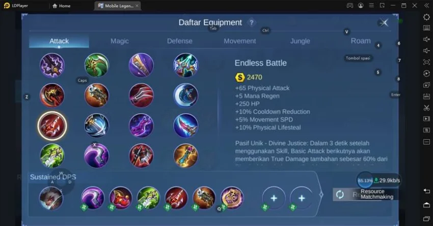 rekomendasi build granger di mlbb